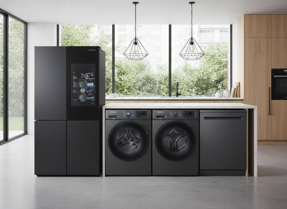 Modern Samsung appliances in an Orlando home