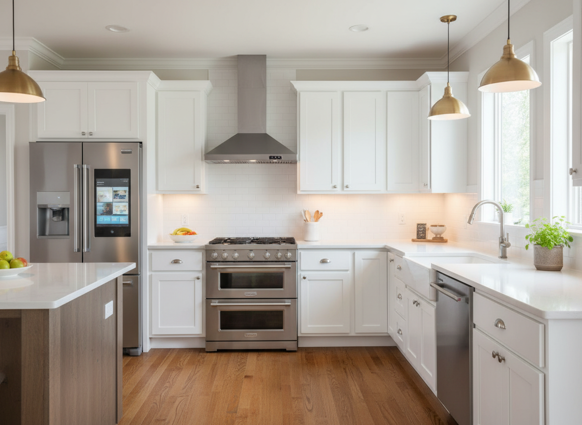 Modern Whirlpool appliances in an Orlando kitchen